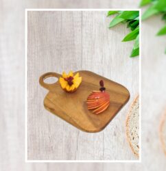 Premium Wooden Chopping Board for Women – Multipurpose Cutting & Serving Board with Handle